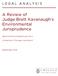 A Review of Judge Brett Kavanaugh s Environmental Jurisprudence