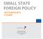 SMALL STATE FOREIGN POLICY POSTGRADUATE COURSE