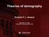 Theories of demography
