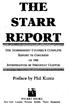 THE STARR REPORT. Preface by Phil Kuntz THE INDEPENDENT COUNSEL'S COMPLETE REPORT TO CONGRESS ON THE INVESTIGATION OF PRESIDENT CLINTON