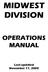 MIDWEST DIVISION OPERATIONS MANUAL