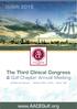 The Third Clinical Congress & Gulf Chapter Annual Meeting
