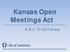 Kansas Open Meetings Act. K.S.A et seq.