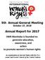 5th Annual General Meeting October 27, Annual Report for 2017