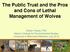 The Public Trust and the Pros and Cons of Lethal Management of Wolves