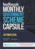 GOVERNMENT SCHEMES MONTHLY CAPSULE OCTOBER 2018