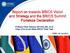 Report on towards BRICS Vision and Strategy and the BRICS Summit Fortaleza Declaration