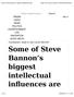 Some of Steve Bannon s biggest intellectual influ...