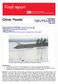 China: Floods. Final Report Emergency appeal no. MDRCN002 GLIDE no. FL CHN 7 May 2009