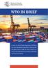 2 WTO IN BRIEF. Global trade rules