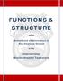 FUNCTIONS & STRUCTURE