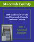Macomb County. 16th Judicial Circuit and Macomb County Probate Courts Annual Report