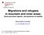 Migrations and refugees in mountain and inner areas: Socio-economic aspects and dynamics of mobility