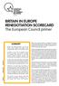 BRITAIN IN EUROPE RENEGOTIATION SCORECARD. The European Council primer