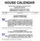 HOUSE CALENDAR THE GENERAL ASSEMBLY OF PENNSYLVANIA SESSION OF HOUSE CONVENES AT 11:00 A.M. E.D.S.T. WEDNESDAY, MARCH 27, 2019