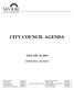 CITY COUNCIL AGENDA JANUARY 26, 2016 AMENDED AGENDA