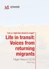 Life is a fight that should be fought Life in transit: Voices from returning migrants. Niger Report (Part Two)