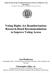 Voting Rights Act Reauthorization: Research-Based Recommendations to Improve Voting Access