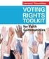 Lawyers Committee VOTING RIGHTS TOOLKIT. for Faith Communities