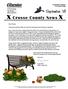 Crosse County News. I hope this newsletter finds you well and enjoying the last of summer s pleasures.