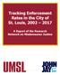 Tracking Enforcement Rates in the City of St. Louis, A Report of the Research Network on Misdemeanor Justice