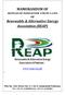 MAMORANDUM OF. Renewable & Alternative Energy Association (REAP)