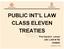 PUBLIC INT L LAW CLASS ELEVEN TREATIES. Prof David K. Linnan USC LAW # /28/03