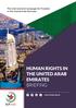 The International Campaign for Freedom in the United Arab Emirates HUMAN RIGHTS IN THE UNITED ARAB EMIRATES BRIEFING