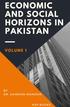 Economic and Social Horizons in Pakistan