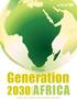 Generation 2030 AFRICA AUGUST 2014 DIVISION OF DATA, RESEARCH, AND POLICY