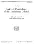 Index to~i:prodnedings of the Trusteeship Council