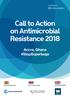 Call to Action on Antimicrobial Resistance Accra, Ghana #StopSuperbugs