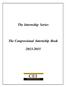 The Internship Series. The Congressional Internship Book