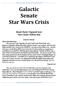 Galactic Senate. Star Wars Crisis