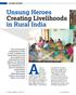 Unsung Heroes Creating Livelihoods in Rural India. Asense of