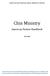 MOUNT PLEASANT CHRISTIAN CHURCH, GREENWOOD, INDIANA. Chin Ministry. American Partner Handbook 10/13/2009