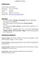 CURRICULUM VITAE. Assistant Professor, The Chinese University of Hong Kong, Department of Social Work, (Chung Chi College): 01/2013 present