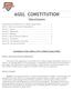 AGSL CONSTITUTION. Table of Contents. Constitution of the Ashburn Girl s Softball League (AGSL)