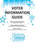 BOOKLET INFORMATION. ELECTION MODEL Voter Checklist