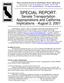 SPECIAL REPORT: Senate Transportation Appropriations and California Implications - August 2, 2001
