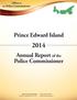 Prince Edward Island. Annual Report of the Police Commissioner