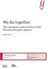 We die together. The emergence and evolution of the Homeless People s Alliance. Working Paper. Walter Fieuw. September Urban
