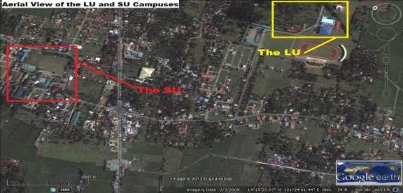 schools are located within the same locality in a town in Laguna. They are just a 15-minute walk away from each other separated only by the national road. Figure 1.
