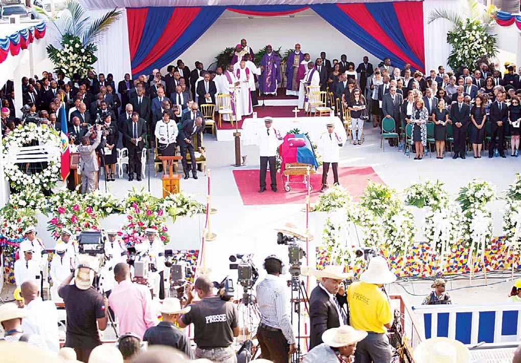 INTERNATIONAL 17 Lat/Am Preval Final farewell for Preval: Thousands of Haitians gathered on Saturday to say an emotional final farewell to former president Rene Preval, 74, the country s first