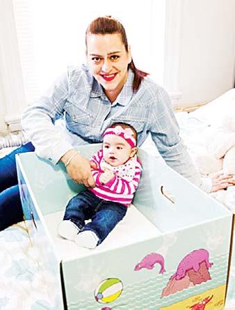 Parents are beginning to take baby boxes home from hospitals along with their newborns.