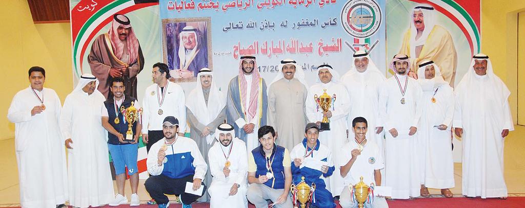 SPORTS 43 Kuwait Shooting Club shooters dominate Championship Some of the winners display their trophies.