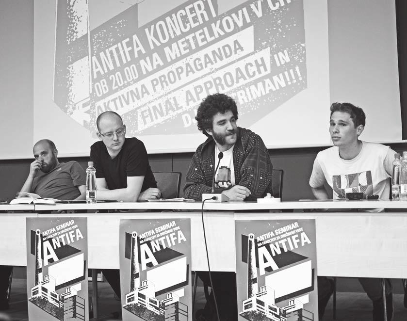MAJ 2011 Na drugem celodnevnem dogodku v organizaciji seminarja AntiFa na Fakulteti za družbene vede, naslovljenem z ALTERNATIVE, sta bili poleg ostalih aktivnosti izpeljani dve okrogli mizi.