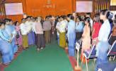 NATIONAL President U Thein Sein visits Myeik University by Vice-President U Nyan Tun, Union ministers, Lt- Gen Thet Naing Win of the Office of the Commanderin-Chief (Army), the region chief minister,