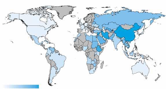 Figure 1.25: Freedom on the Net in the world in 2015 Freedom on the Net Most free Least free Source: Freedom House Note: 65 countries, data from 2015 Access to information can transform lives.