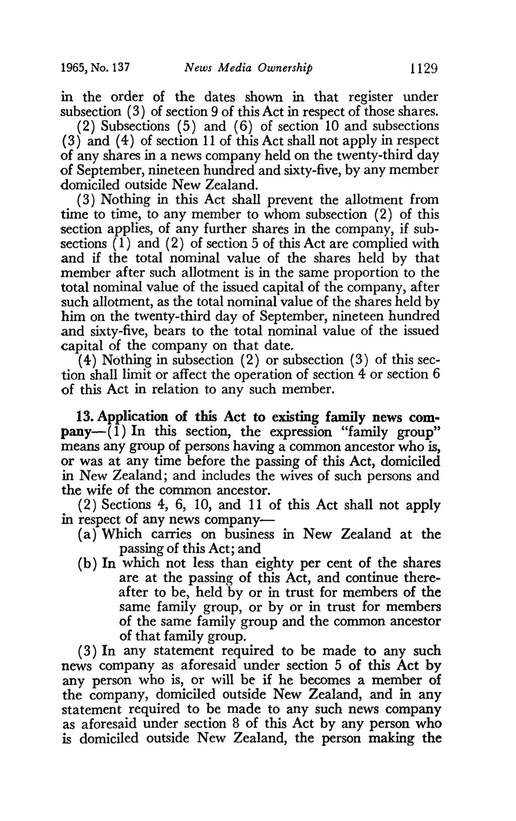 1965, No. 137 News Media Ownership 1129 in the order of the dates shown in that register under subsection (3) of section 9 of this Act in respect of those shares.